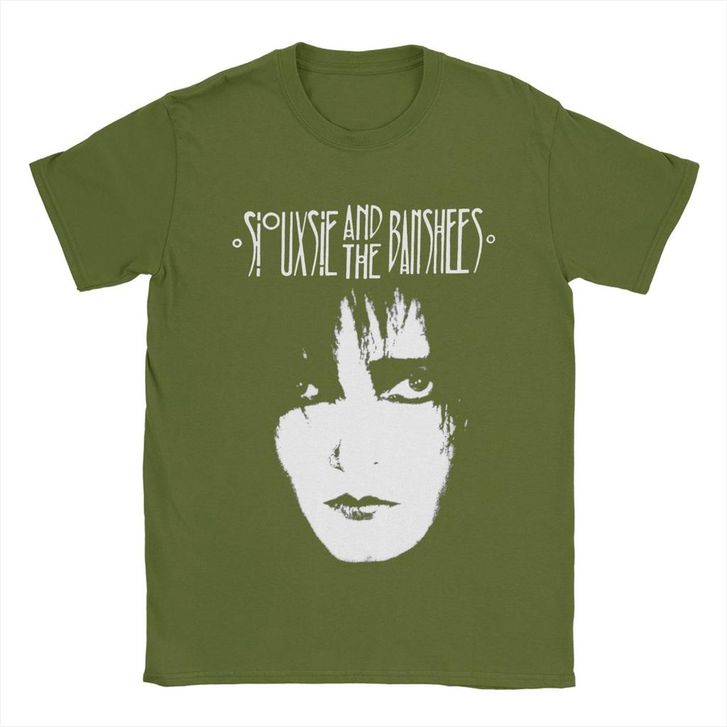 Men Siouxsie And The Banshees T Shirts Siouxsie Sioux Pure Cotton Tops Novelty Short Sleeve Crewneck Tees Summer T-Shirts