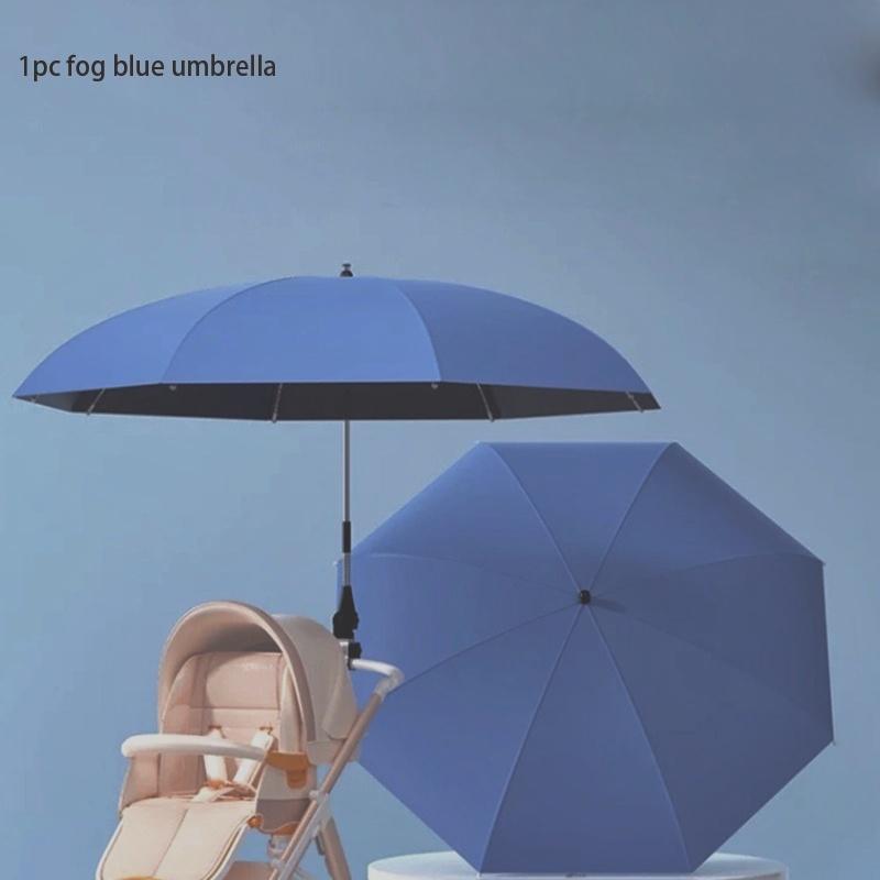 Universal Stroller Umbrella with UV Protection, Baby Stroller Parasol 85cm Diameter with Umbrella Clip Fixing Device,1PC