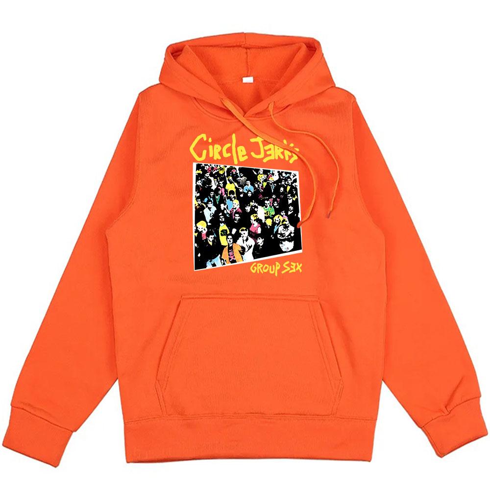 Heavy Mental Fashion Graphic Hoodies Circle Jerks Punk Rock Band Sweatshirts Winter Long Sleeve Hooded Mens Clothes