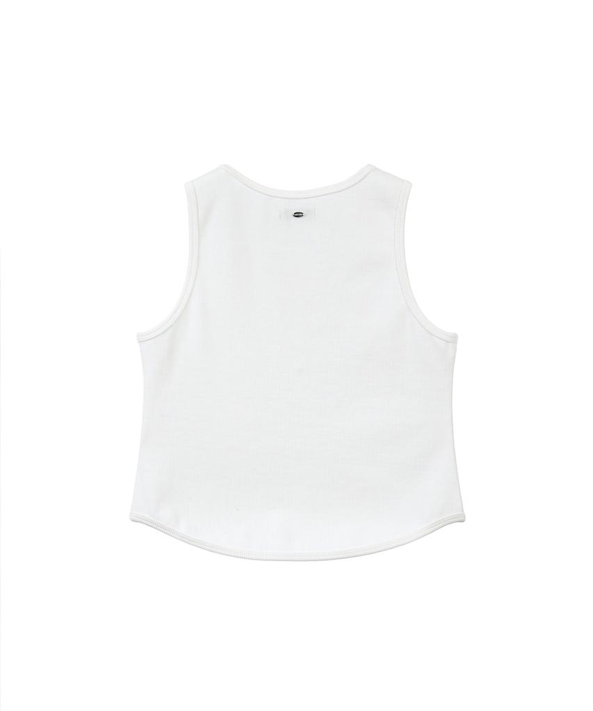 LOTSYOU Lotsyou_Basic Sleeveless White