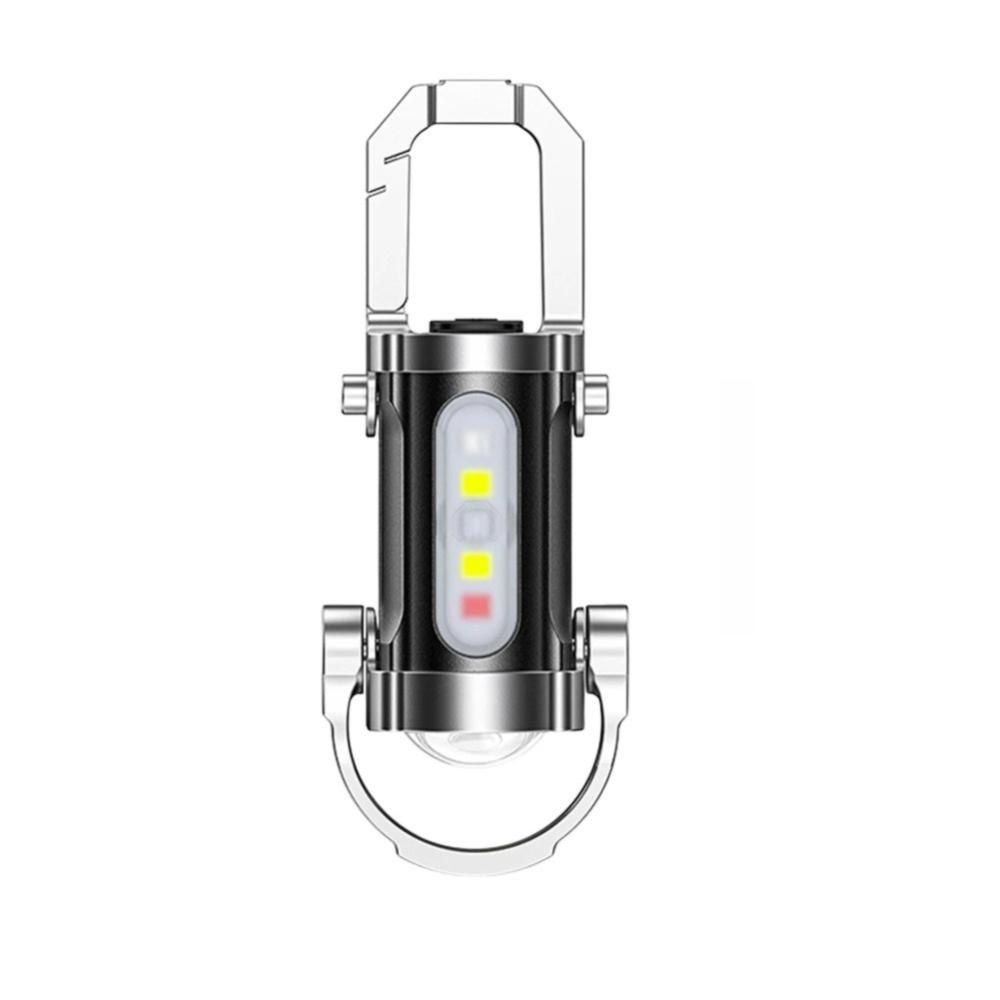 Aluminum Alloy Keychain Flashlights Multifunctional Mini Flashlight  Outdoor Emergency