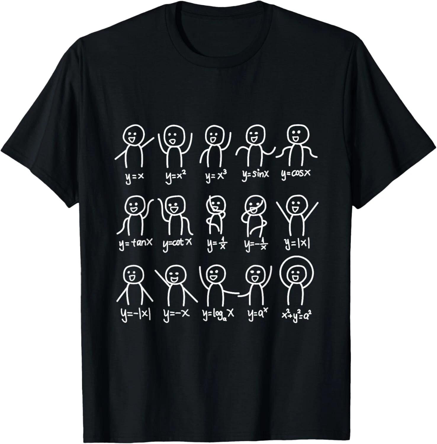 Algebra Dance Funny Graph Figures Math Equation T- Shirt S