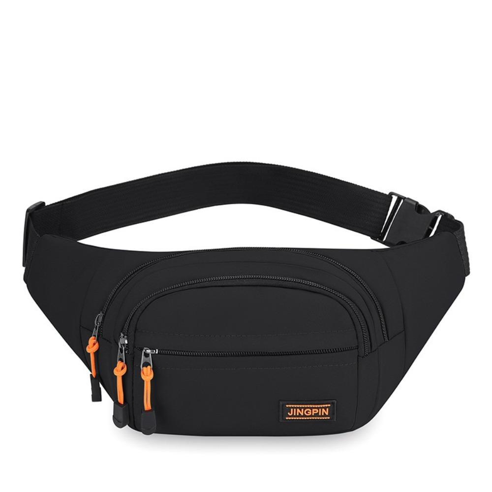 Waterproof Outdoor Waist Bag Nylon Sports Walking Bag Zipper Men Chest Bag Riding
