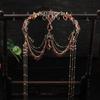 Elegant Hair Jewelry with Shimmering Pendant Exquisite Fringes Head Accessory for Modern Fashion Enthusiasts