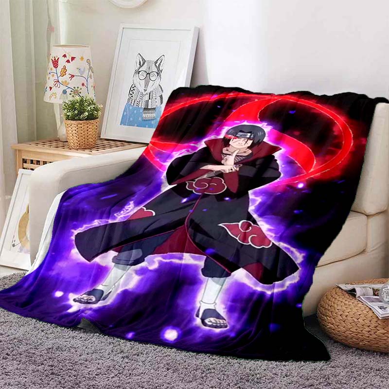 NARUTOUzumaki Naruto anime print blanket, warm and comfortable flannel blanket, suitable for bedrooms, sofas, beds, chairs, picn