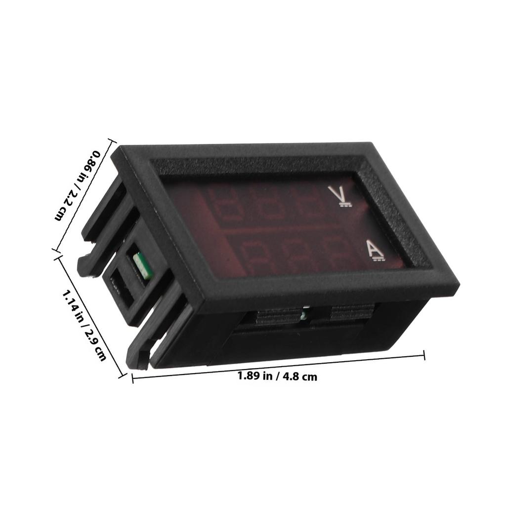 5Pcs 10a Voltmeter Ammeter Digital Panel Gauge Bright Display Battery Voltage Current Tester for Automotive Electric Motorcycles