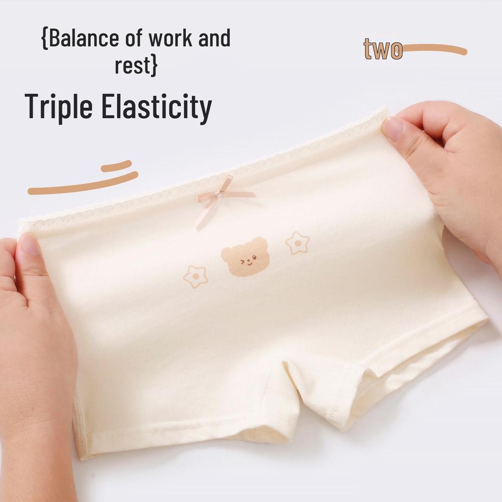 Girls' Growth Underwear: Soft 4-Corner, No-Pinch, Flat-Legged, Antibacterial 10A Baby Pants