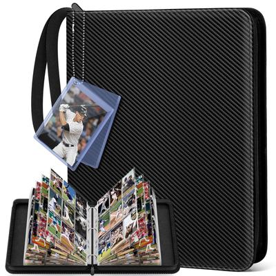 Nami Card File Card Album Trading Trading Card File Card File with Card Display 9 900 Double Sided Pocket Sports Card Transparent PP Material PU Shell