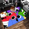 1pc Rainbow Friends3 Print Area Rug - Soft, Washable Non-Slip Indoor Mat for Office Chairs, Living Room, Home Office Decorative Rug