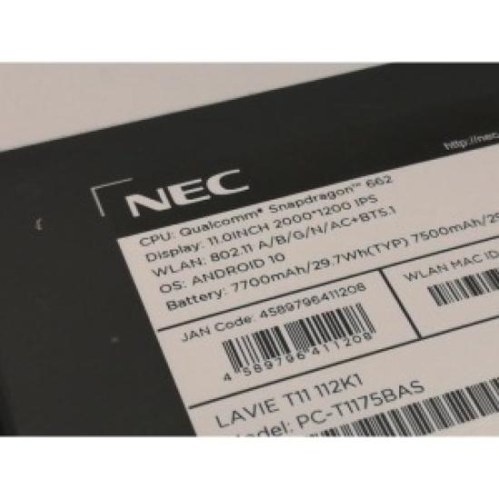 Open Box NEC LAVIE T11 T1175/BAS Wi‑Fi Tablet (4GB RAM, 128GB Storage) – Silver