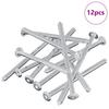Screw 12 Pcs Silver M6 X 100 Mm Steel