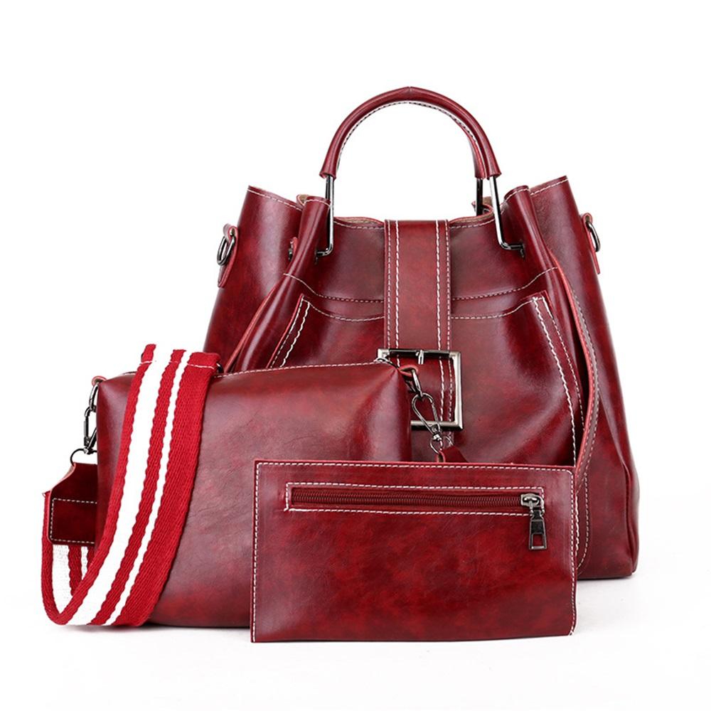 Fashionable Three-piece Mother-in-law Bag Single Shoulder Crossbody Handbag