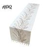 High Quality Embroidered Table Linen Floral Runner Elegant Dining Cover White Rustic Scratch Resistant Runner with Tassels for Home Wedding