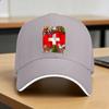 Schweiz Schweizer Flagge Sonne Baseballkappe Frühling Unisex Unisex Design Hip Hop Hüte Sonnenschutz Street Style Kpop Rock Snapback Kappe