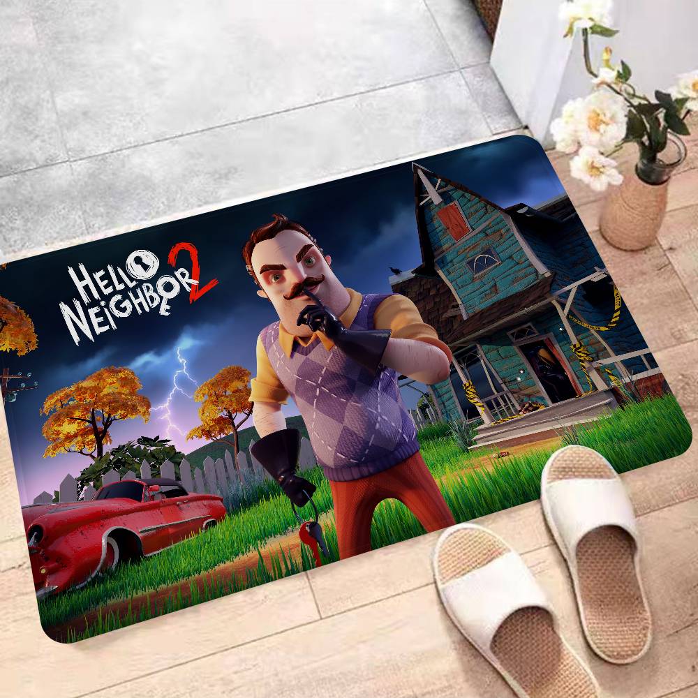 

Hello Neighbor Non-Slip Carpet Strategy Game Mat for Hallway Laundry Room Balcony Child Living Room Toilet Rug Decor 40x60 cm