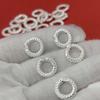 Sterling Silver 999 Pure 3D Ancient Style Dragon Cloud Bead Spacer Bracelet DIY Jewelry Accessory