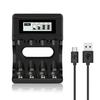 PALO 4/8/12 Slots 1.5V Li-ion Battery Charger Fast Smart Intelligent USB Charger for 1.5V Lithium AA AAA Rechargeable Batteries