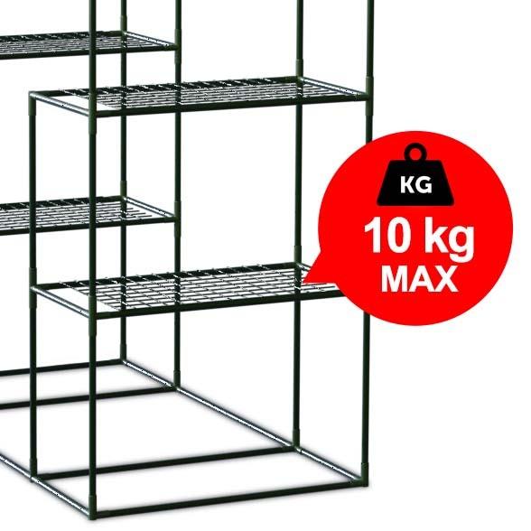 Serra con due ripiani 140 x 71 x 195 cm Plonos 4922
