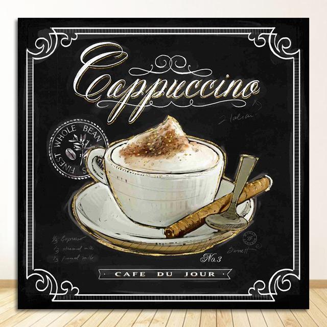 Print Canvas Painting Scandinavian Adornment Nordic Style Kids Room Bars Cafe Home Decoration Kitchen Vintage Coffee Poster