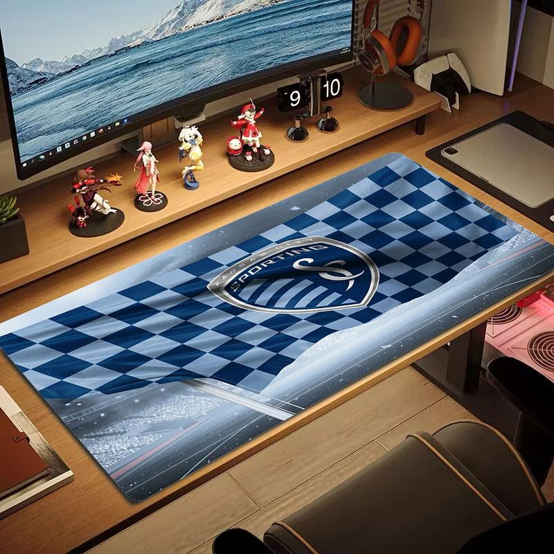 Sporting Kansas City Large Size Mouse Pad Large Gaming Table Cushion Non-slip Laptop Tablet Big Mousepad XXL Mat Mini PC Playmat With Lock edge