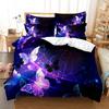 3D Girls' Room Bedding Set Butterfly Series Printed Duvet Cover Pillowcase 2/3PC AU/DE/UK Full Size Soft Zippered Home Textile