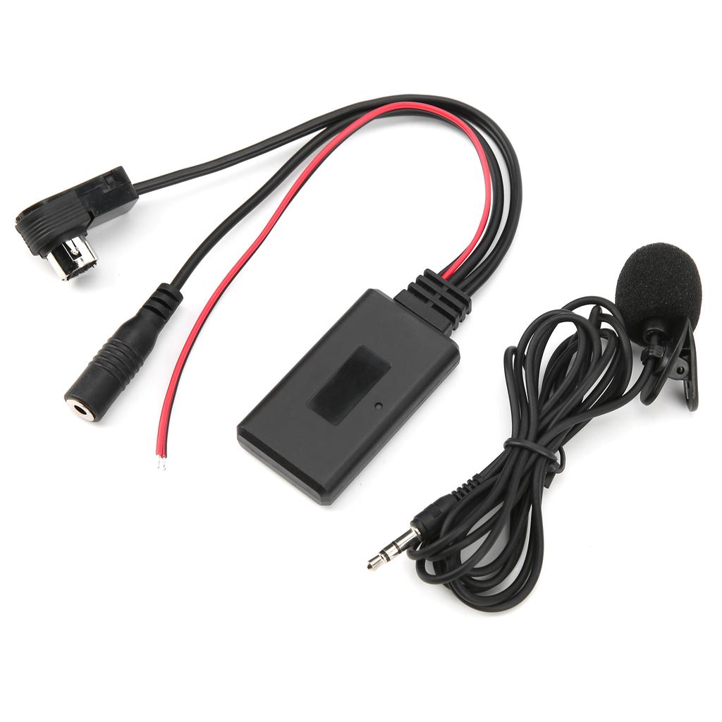 Bluetooth 5.0 AUX Cable Adapter with Microphone Handsfree Fit for Alpine CDA 9857 CDA 9886 CDA 117