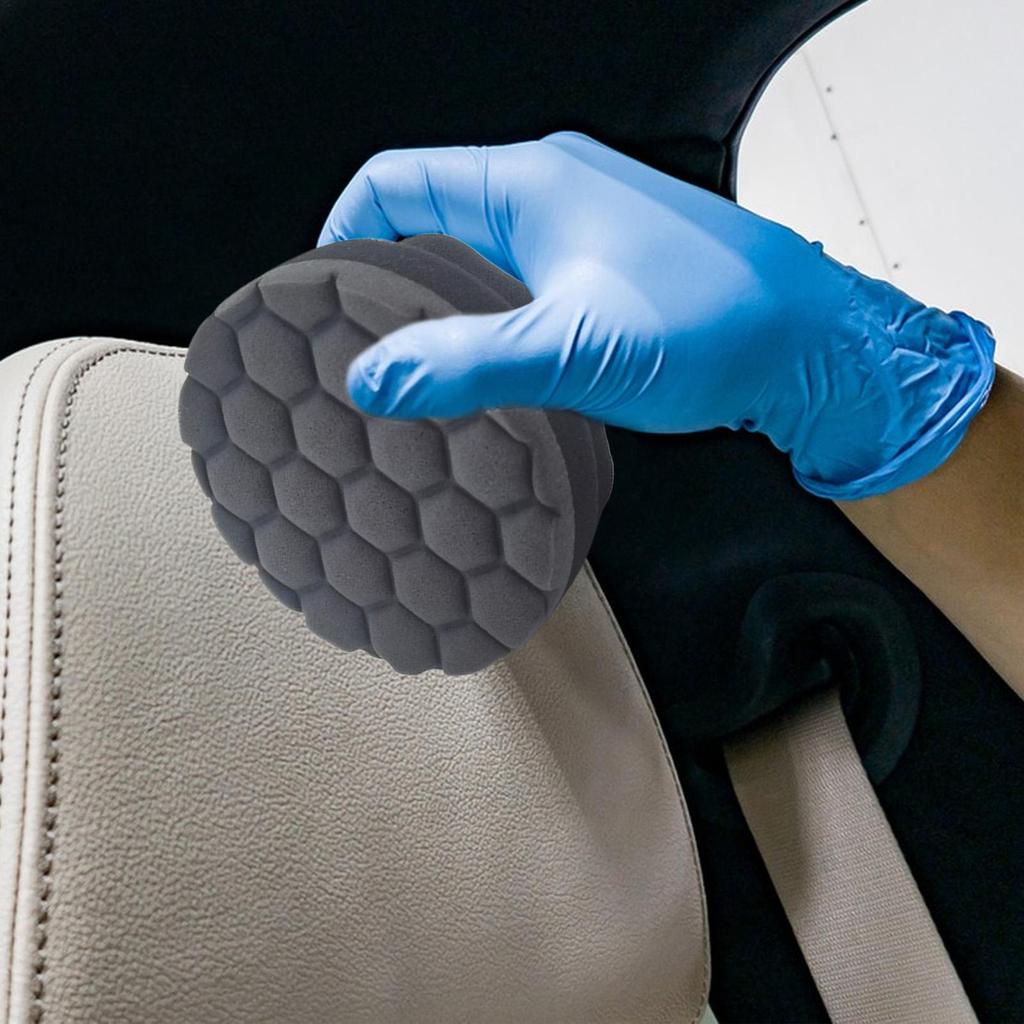 Tire Shine Applicator Anti-Slip Sponge Polishing Waxing Cleaner Tire Applicator Pads For Polishing Detailing Interior Rim RV
