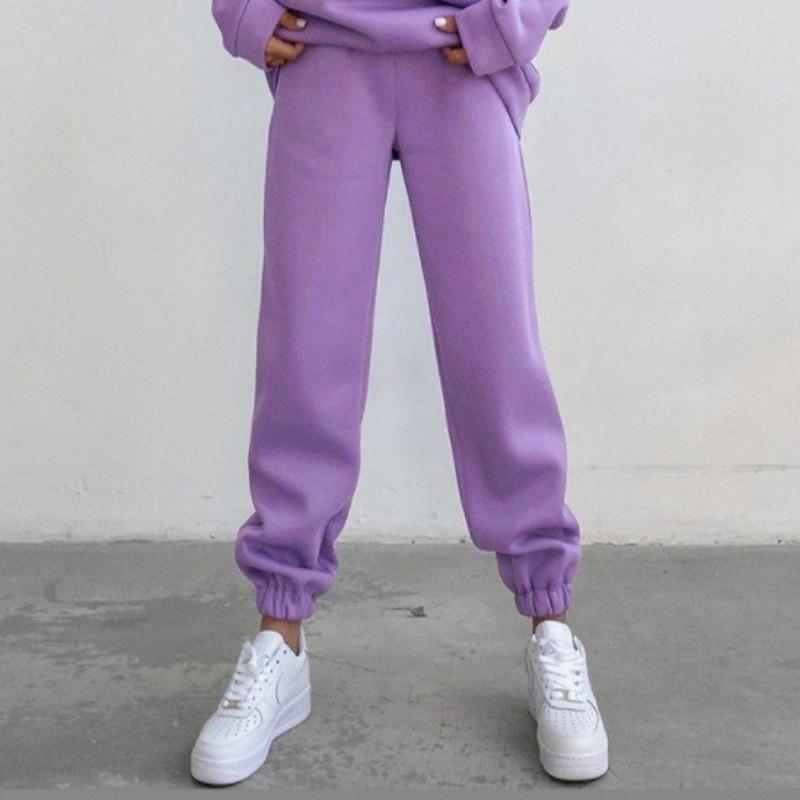Damen Mittlere Taille Verjüngte Jogginghose Jogger Lockerer Sitz Lässige Streetwear Hose Unterteil