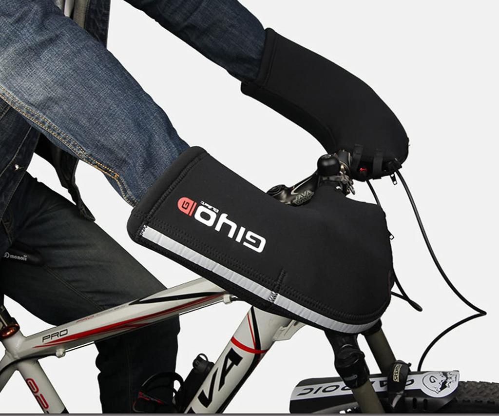 Aking Bike Handlebar Cover Cold Protection Waterproof Windproof Handle Warmer Cycling Gloves Winter Left and Right Set for Road Bike Small