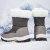 Winter-Schneestiefel für Damen, rutschfest, wasserdicht, für den Außenbereich, warm halten, Stiefel, Botas Mujer, Reißverschluss, Damen-Baumwollstiefel, Übergröße 42