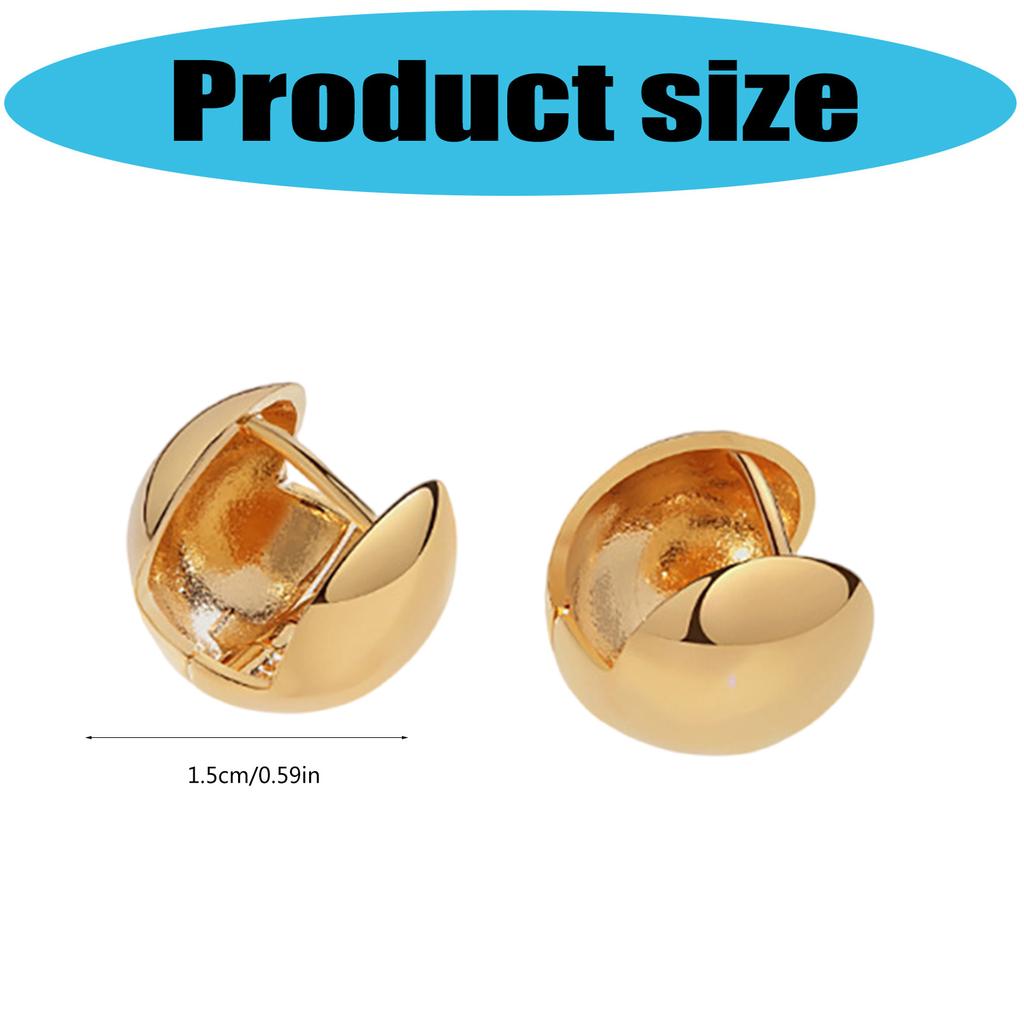 Unique Ball Shape Studs Earrings Ear Studs Fashion Ears Jewelry Copper Texture Suitable for Various Occasion Wear