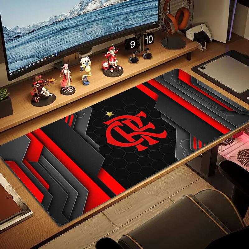 Clube De Regatas Do Flamengo Large Size Mouse Pad Large Gaming Table Cushion Non-slip Laptop Tablet Big Mousepad XXL Mat Mini PC Playmat With Lock Edg