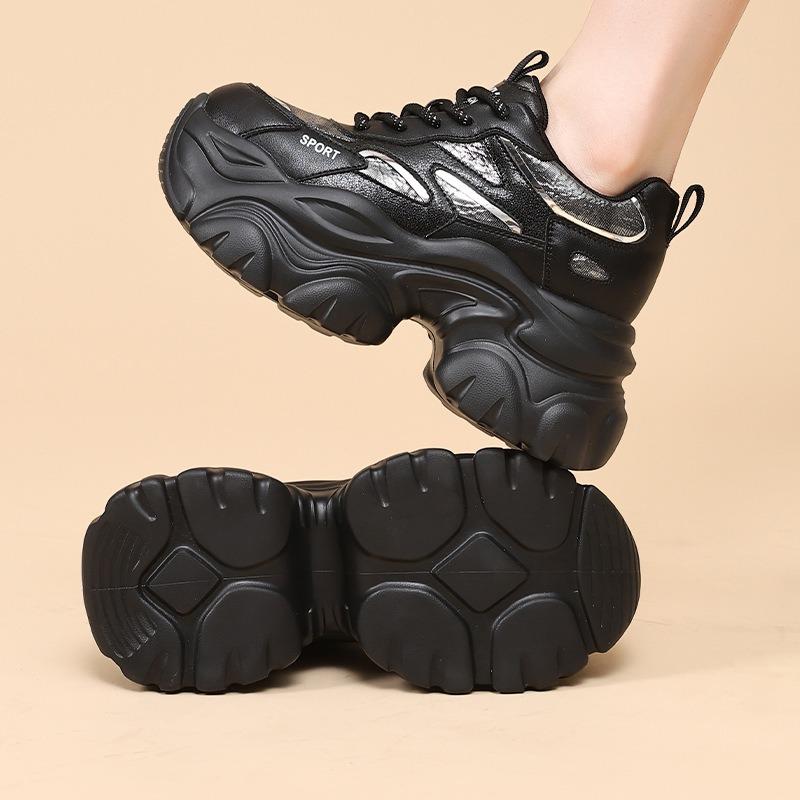 Chaussures femmes automne et hiver petites chaussures décontractées mode plateforme couleur unie chaussures de sport enfants polyvalentes