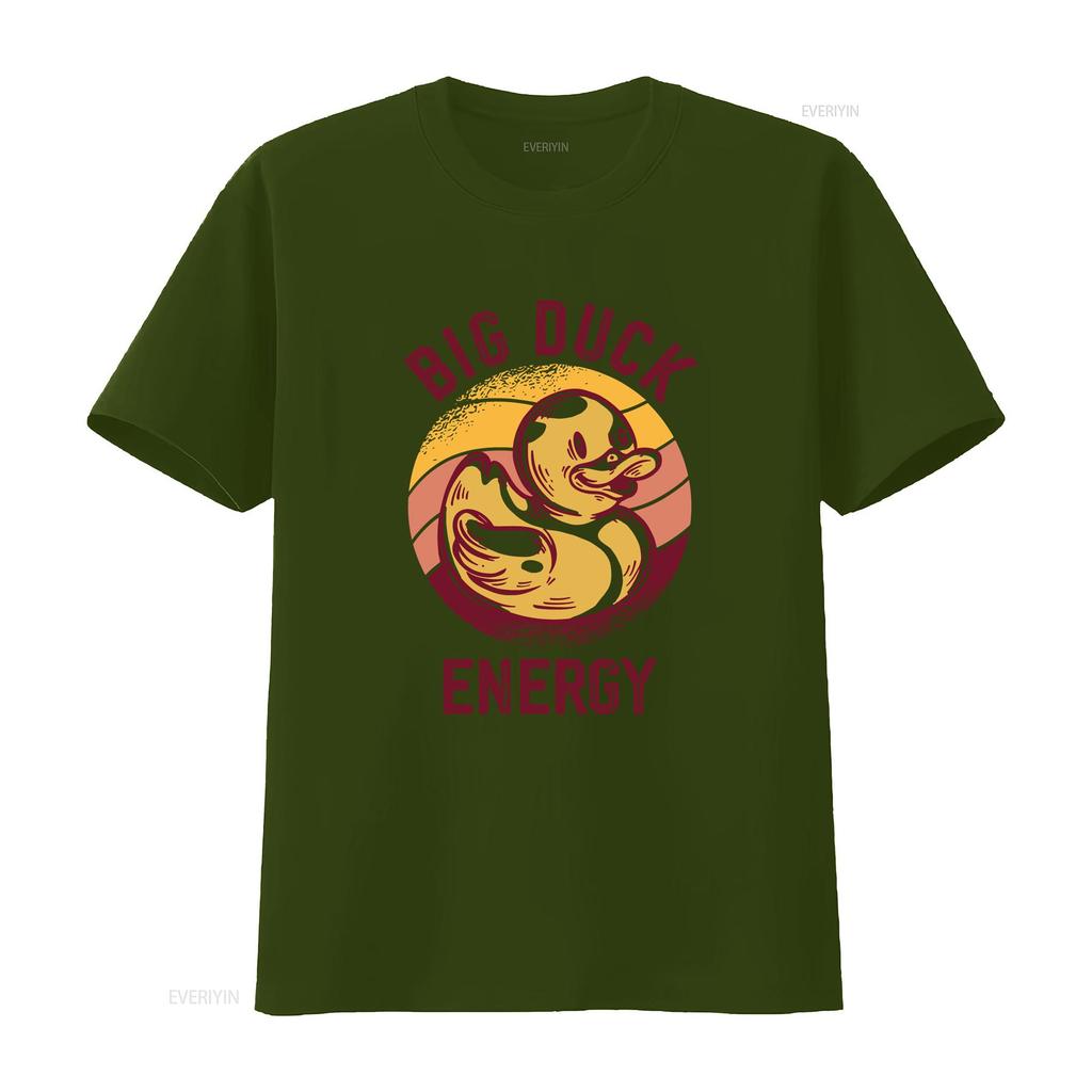 Big Duck Energy Rubber T Shirt  vintage Washed streetwear Stylish Slightly Top For Everyday Wear Unisex fashion Casual
