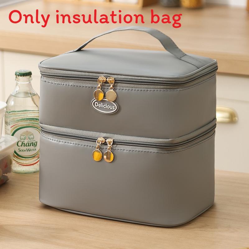 Stylish Pu Insulated Meal Pack With Multiple Compartments For School Work And Outdoor Activities