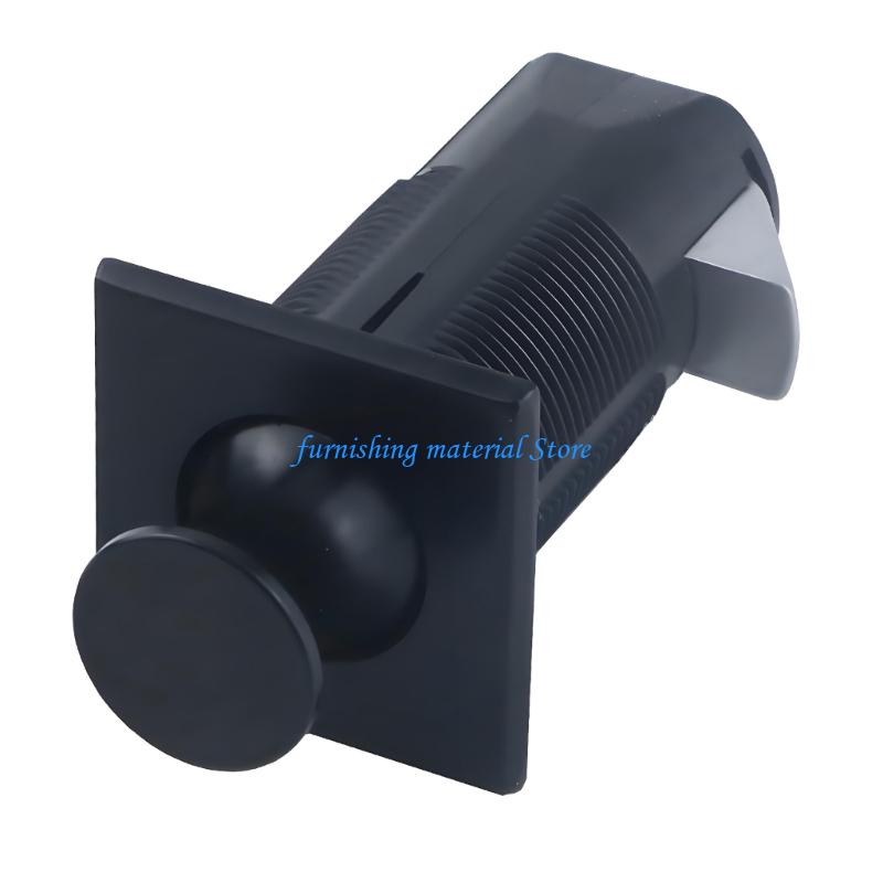 Y5GD Square Embedded Push to Open Lock Zinc Alloy Flush Mount Cabinet Lock for Drawer Cupboard Easy Installation
