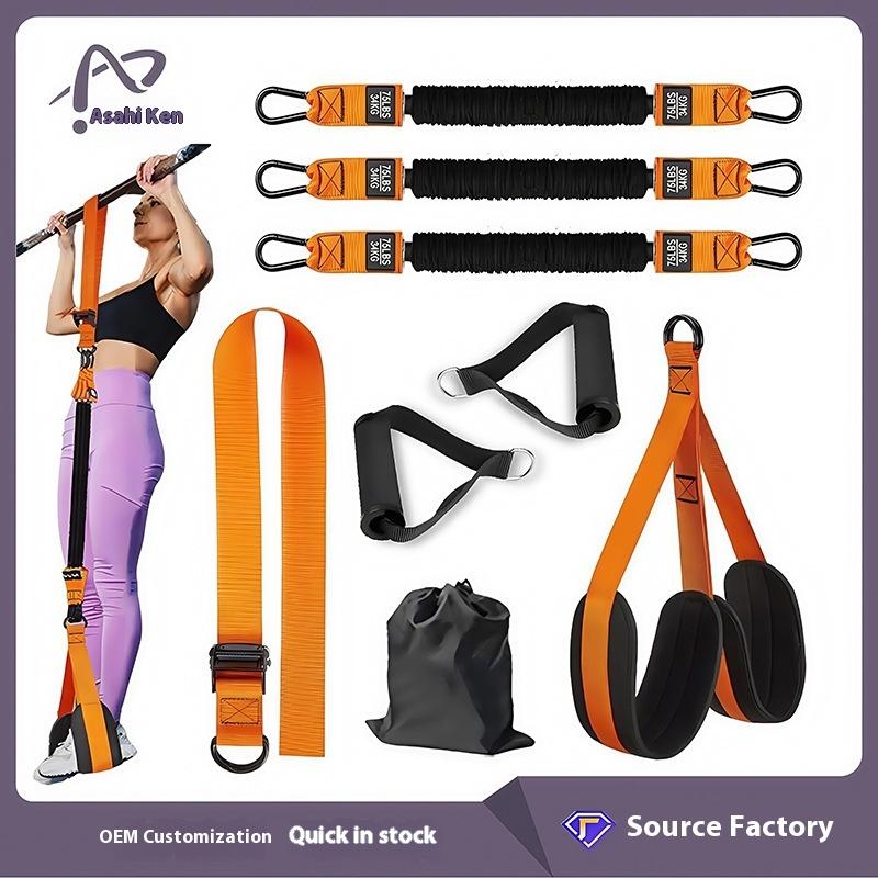 Elastischer Latex-Zug-Booster-Gürtel Indoor-Fitness-Sport Reckstange Hilfs-Spannseilgerät für Trainingsbänder