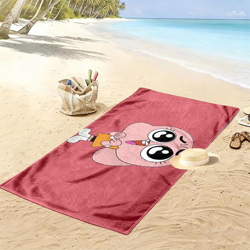 Anais Watterson Print Beach Towel, Large Soft Quick Dry Towel for Beach Camping Swimming