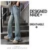Girls' 2025 Fleece-Lined Straight-Leg Denim Jeans - Versatile, Thickened, Fashionable Winter Pants
