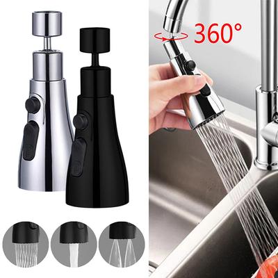 Prolunga per rubinetto universale 3 in1 Rubinetto da cucina con rotazione di 360° Rubinetto per doccia pressurizzato antispruzzo sostituibile Rubinetto per acqua