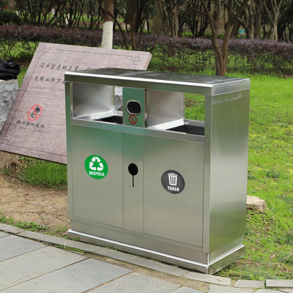 Trash Decal Recycle Label Bin Sign Sticker Decoration Decal Accent