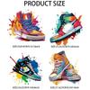 4Pcs 4 Styles Plastic Heat Transfer Film Logo Stickers Set for DIY T-Shirt Shoes 194~230x213~230mm 1pc/style
