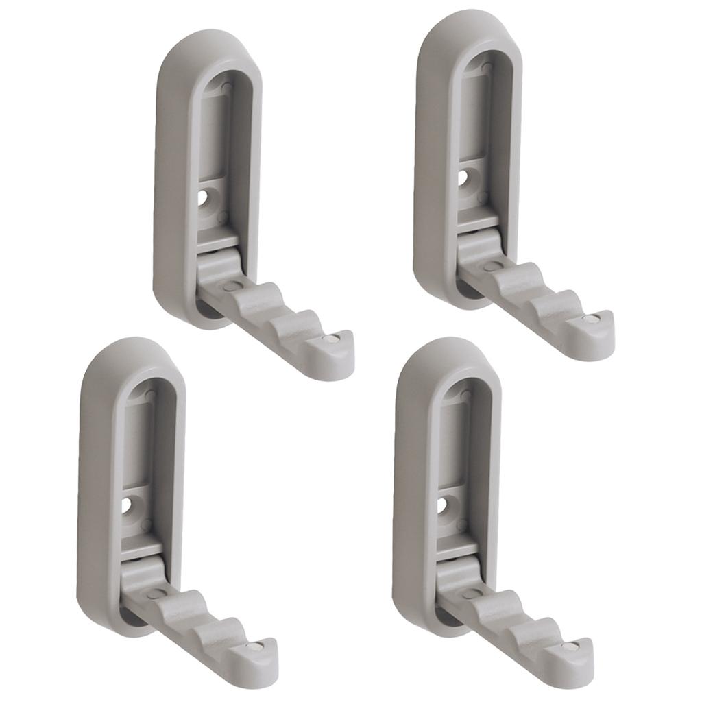 4Pcs Retractable Wall Hooks for Bathroom & Closet Space Saving Folding Hooks Functional & Stylish Hook for Keys & Hats