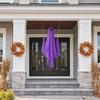 Halloween Ghost Decoration, Large Hanging Swing Ghost with LED String Lights, Battery Powered Ghost Figure for Outdoor Indoor Halloween Party Yard