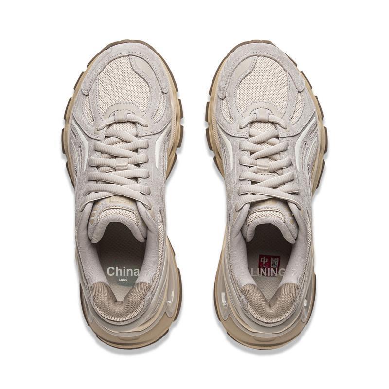 Li Ning Lijun BOW Trend Series Trend Sports Lifestyle Shoes Women Lifestyle Shoes Dune-Khaki AZGU064-1