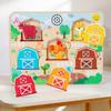 Animal Sound Matching Puzzle Board Fine Motor Skill Building for Home, Classroom