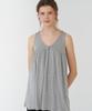 PESTO Shirred Sleeveless Top Moon