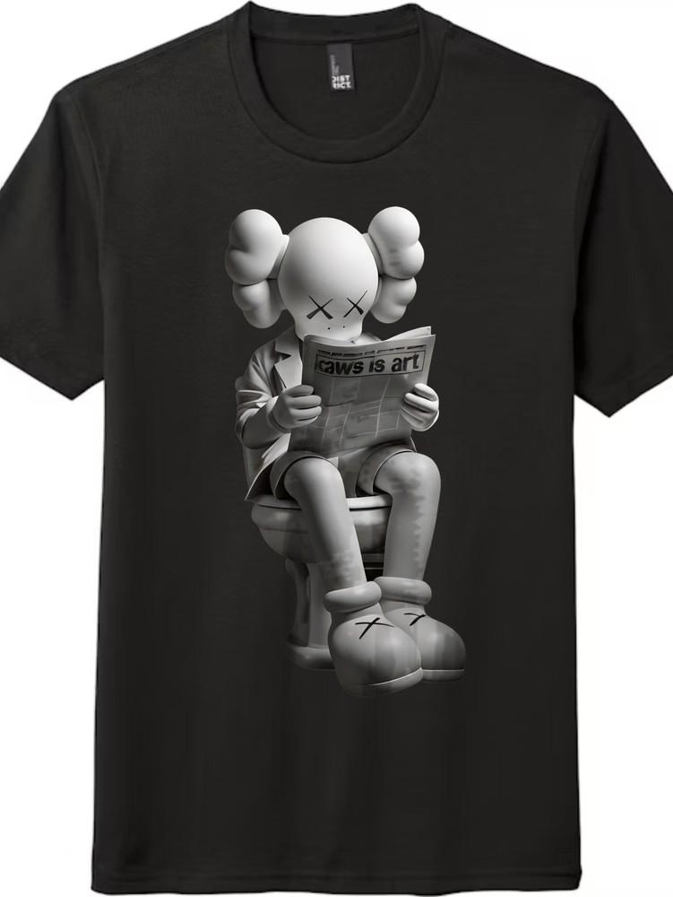 

KAWS Urban Art T-Shirt Unisex Trendy Cartoon Streetwear Essential for Art Lovers L