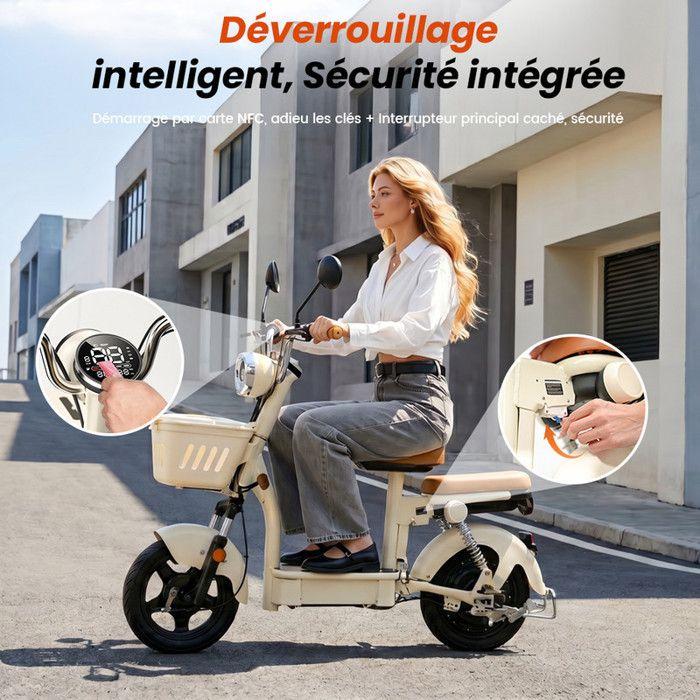 Elektrická koloběžka se sedadlem pro dospělé 14" AgileRide AE-B4, Velký dojezd 90-100 KM, Baterie 48V 20Ah, Motor 1200W