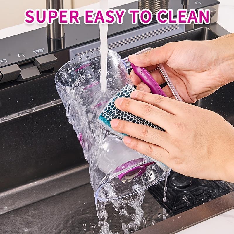 Separador y dispensador de masa para cupcakes: herramienta de taza medidora de embudo de mano para hornear sin ensuciar